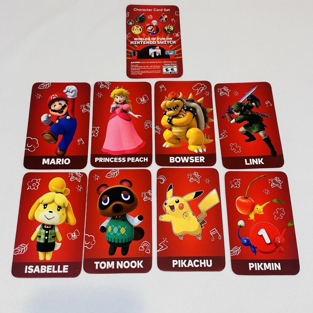 Officially Licensed Nintendo Character Card Set NEW Sealed